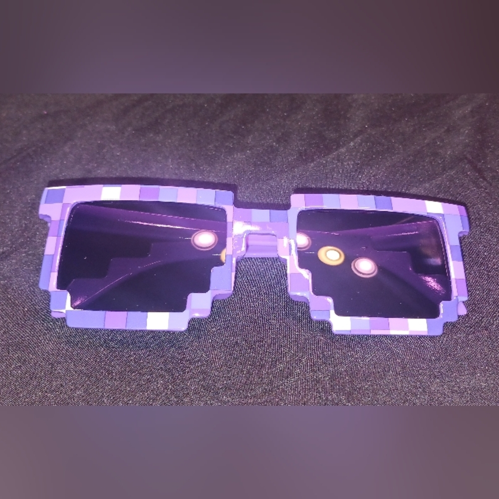Purple Pixelated Sunglasses